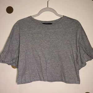 Flared crop top